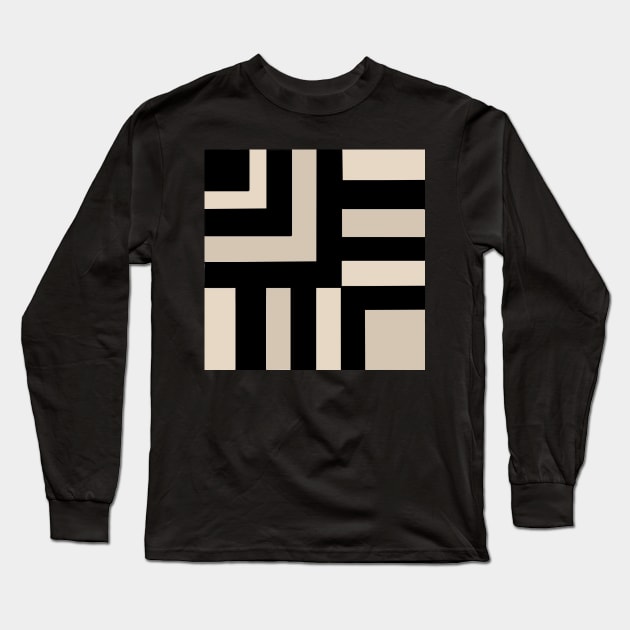 Black and Tan Long Sleeve T-Shirt by aldersmith